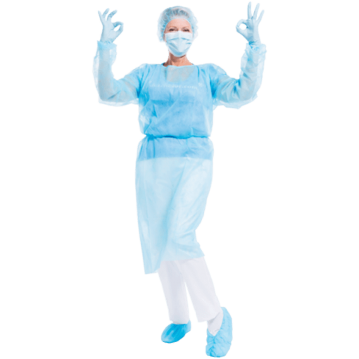 Disposable Tissue Apron Set – Six item practical PROTECTION
